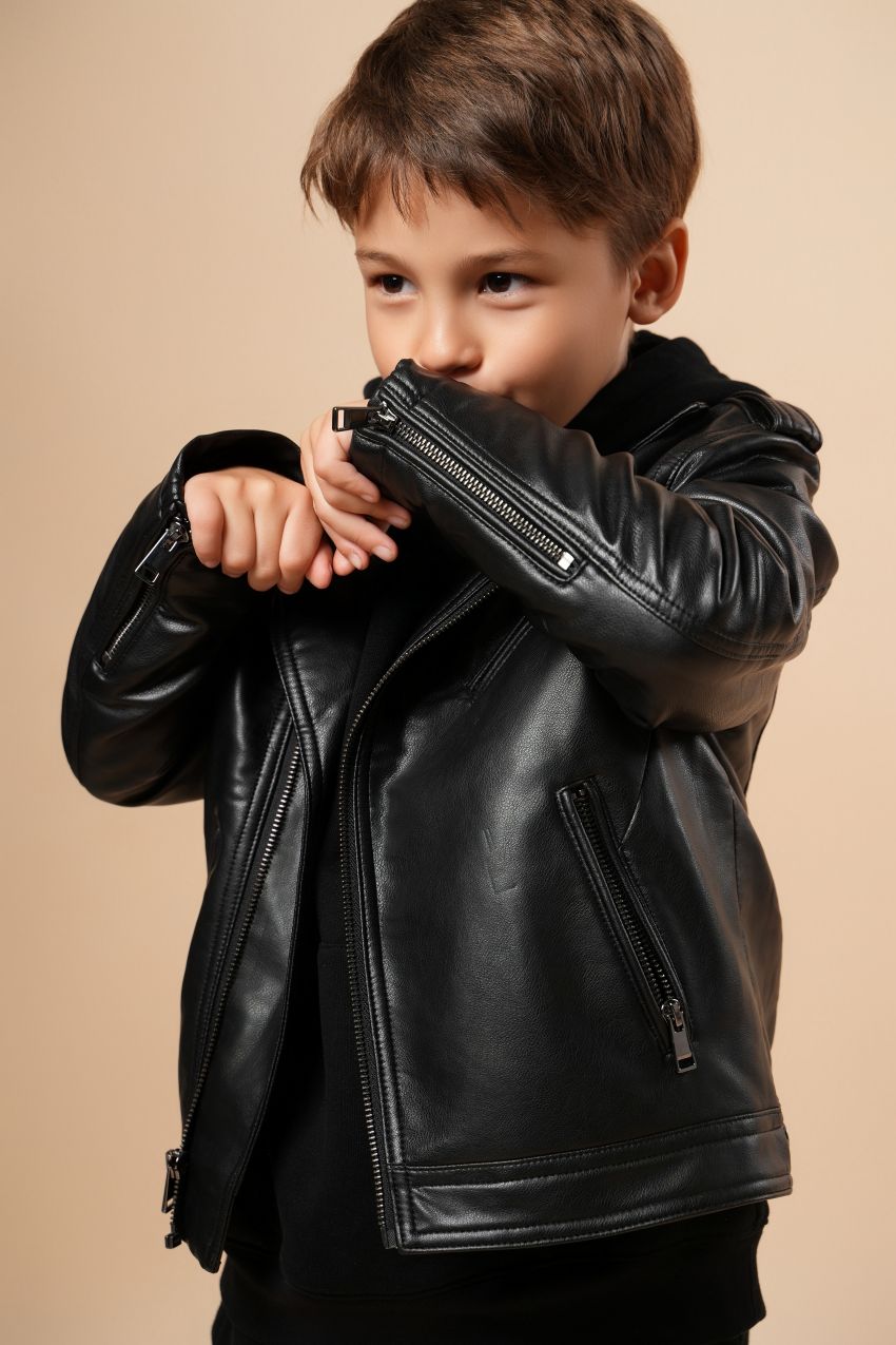Faux Leather Moto Jacket