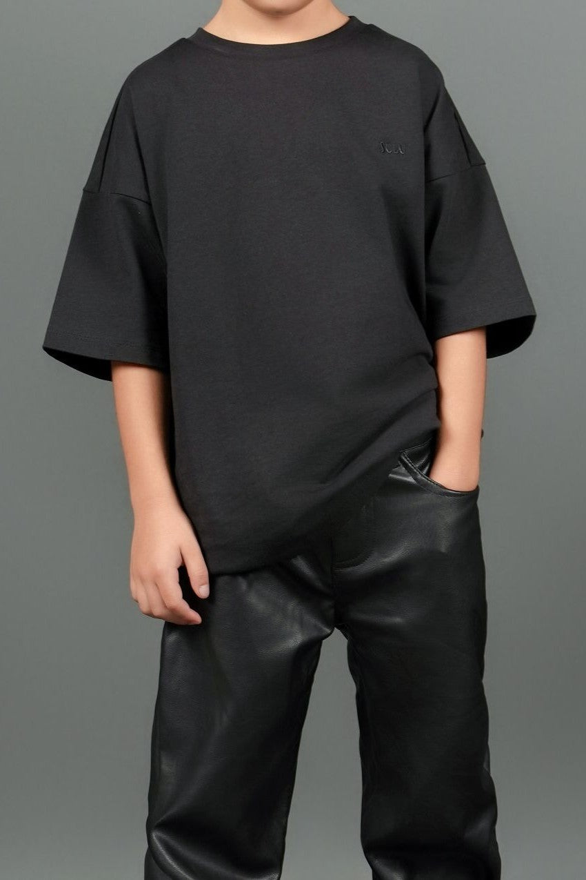 Relaxed Organic Cotton T-shirt With Sow Embroidery