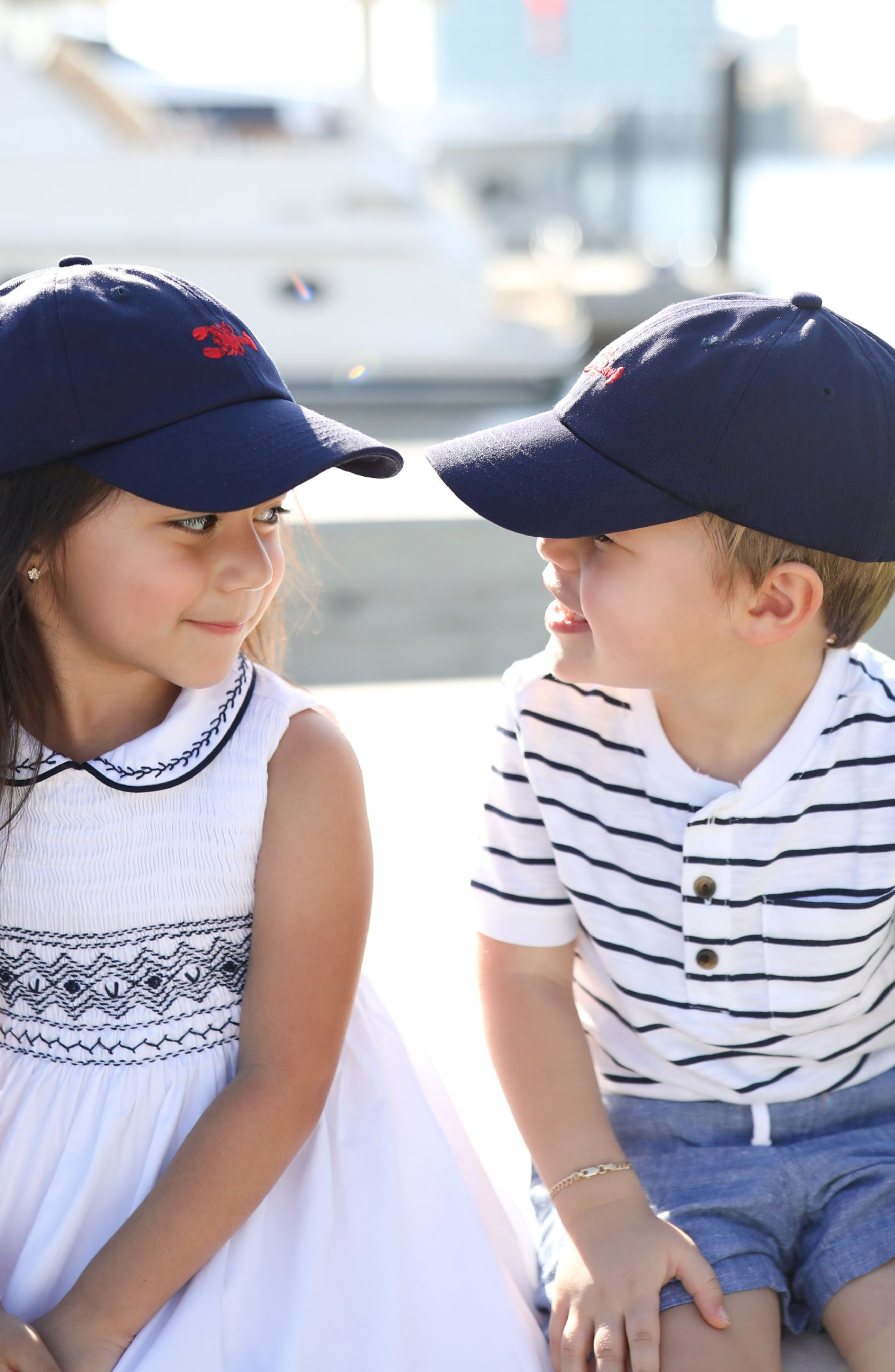 Lobster Bow Baseball Hat (girls)