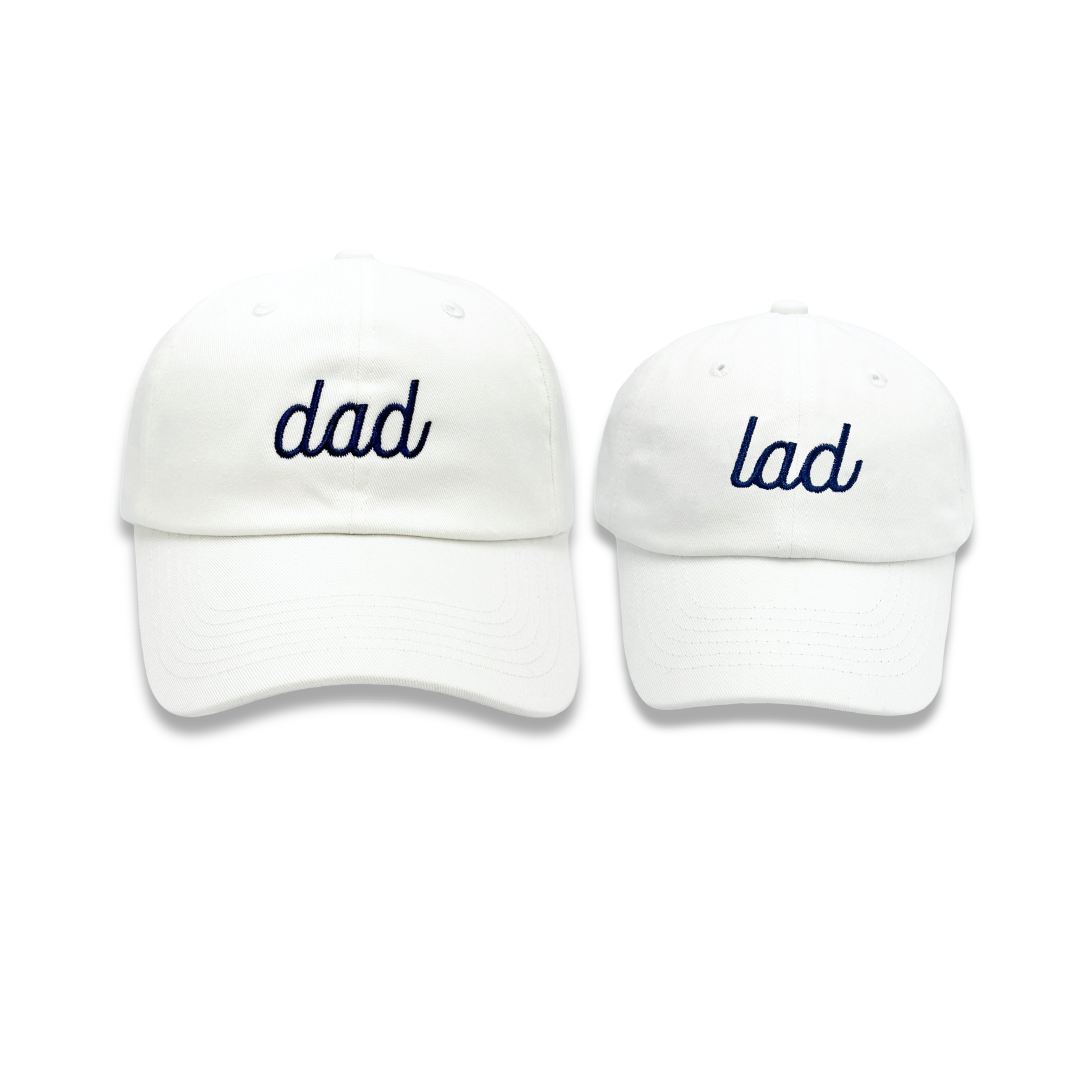 Dad & Lad Baseball Hat Set (baby & Adult, Youth & Adult)
