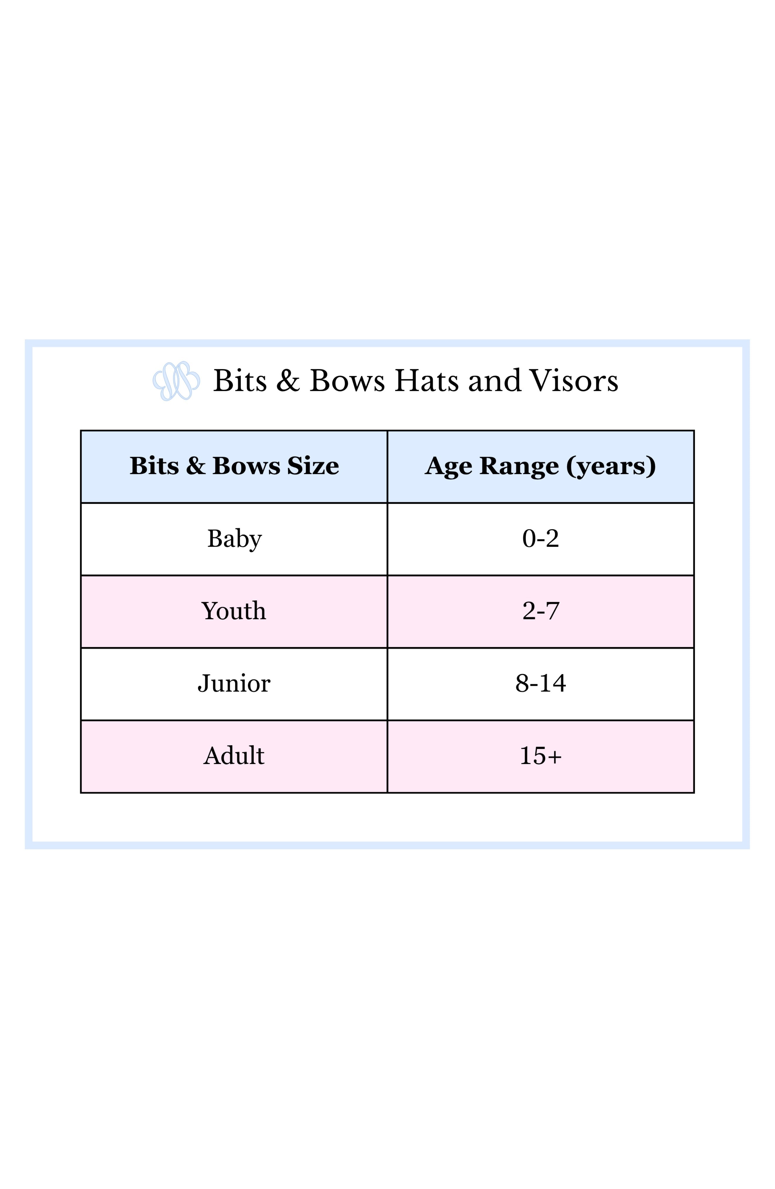 Sister Bow Baseball Hat (baby, Youth)