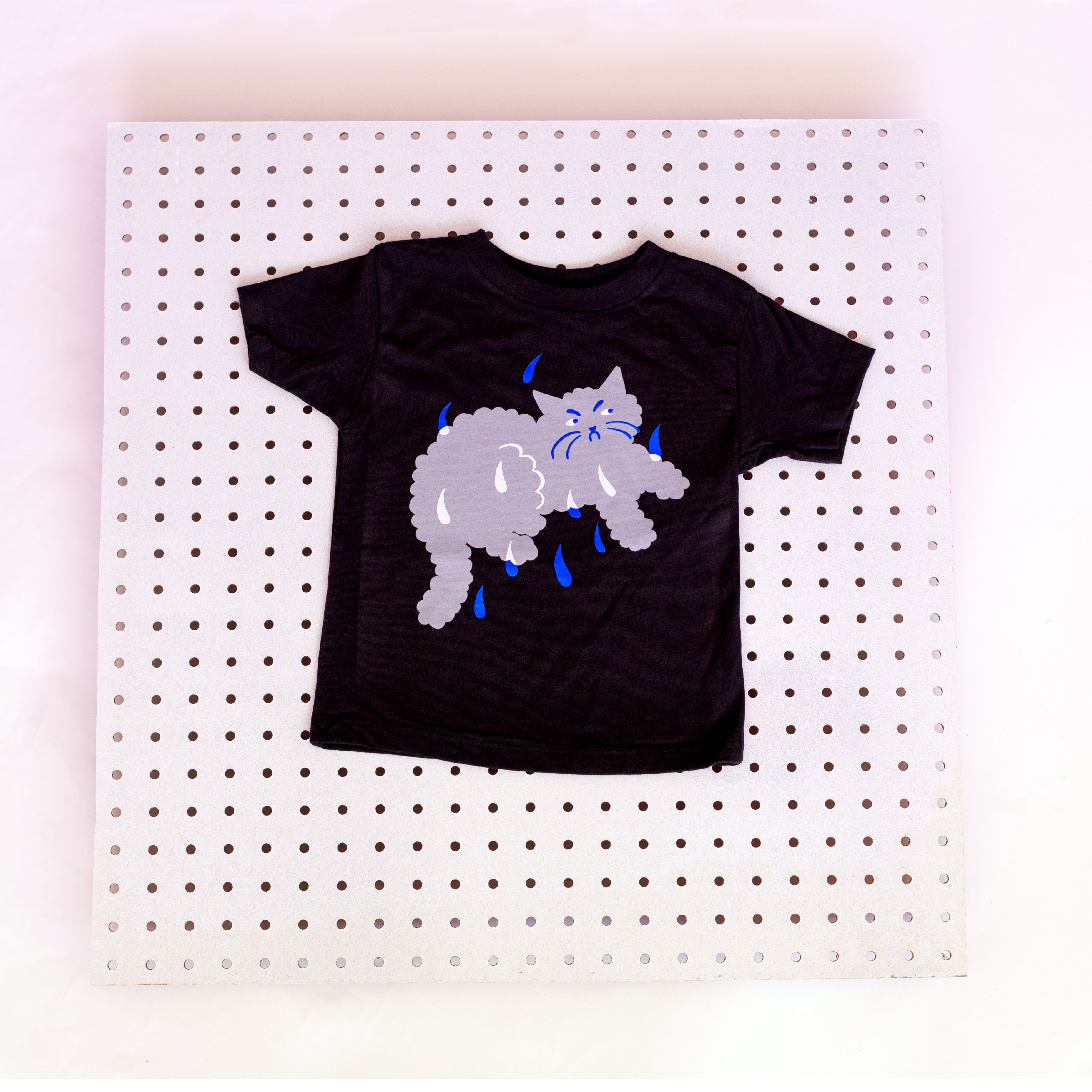 Kids Sad Cloud Cat T-shirt
