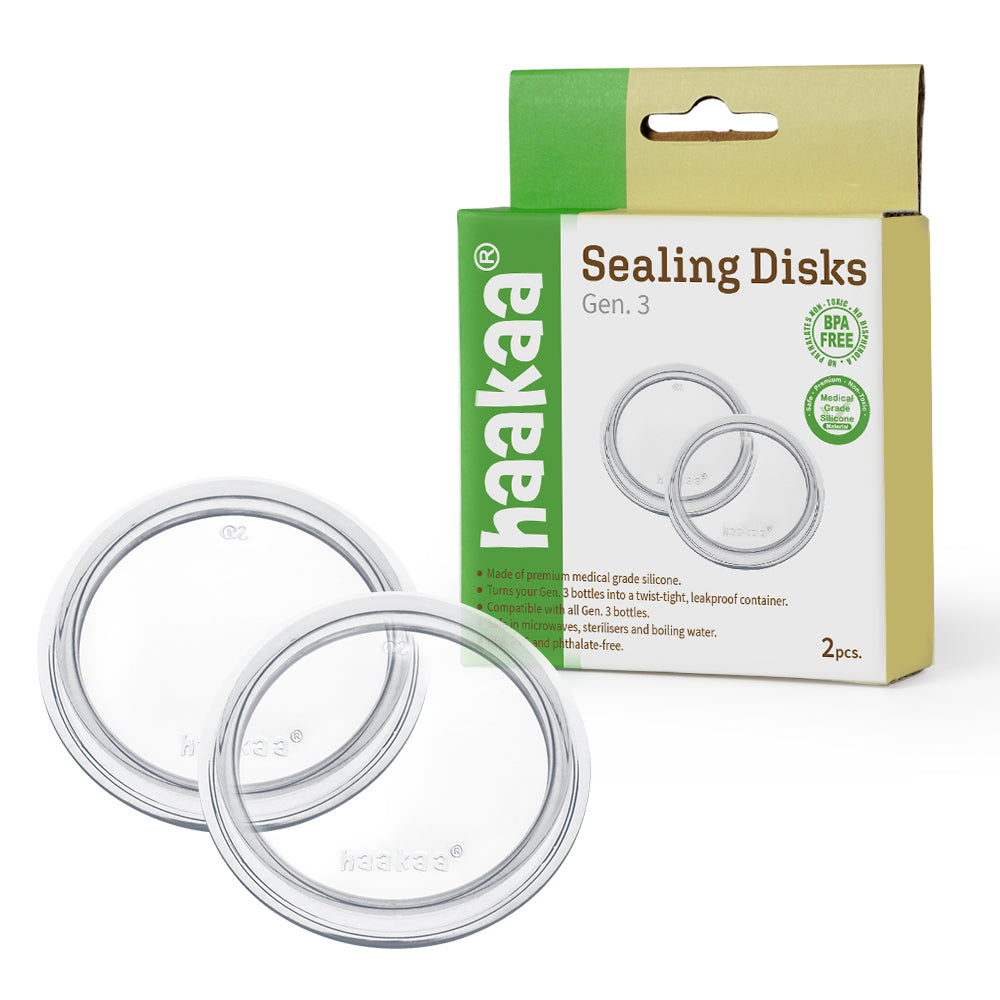 Haakaa Gen 3 Silicone Bottle Sealing Disc 2 Pk