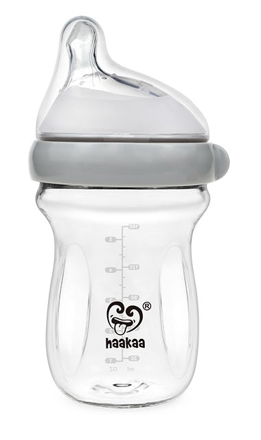 Haakaa Generation 3 Glass Baby Bottle 6 Oz/160 Ml, 1 Pk