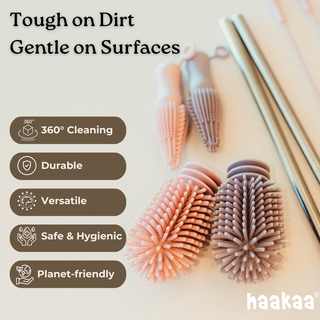 Haakaa Double-ended Silicone Brush 1 Pk