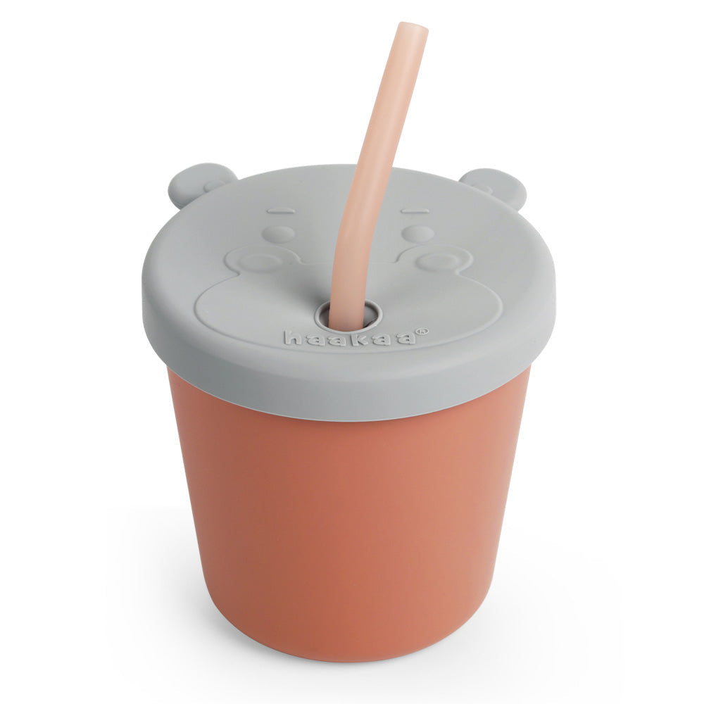 Haakaa Jolly hippo silicone sippy cup 1 Pk