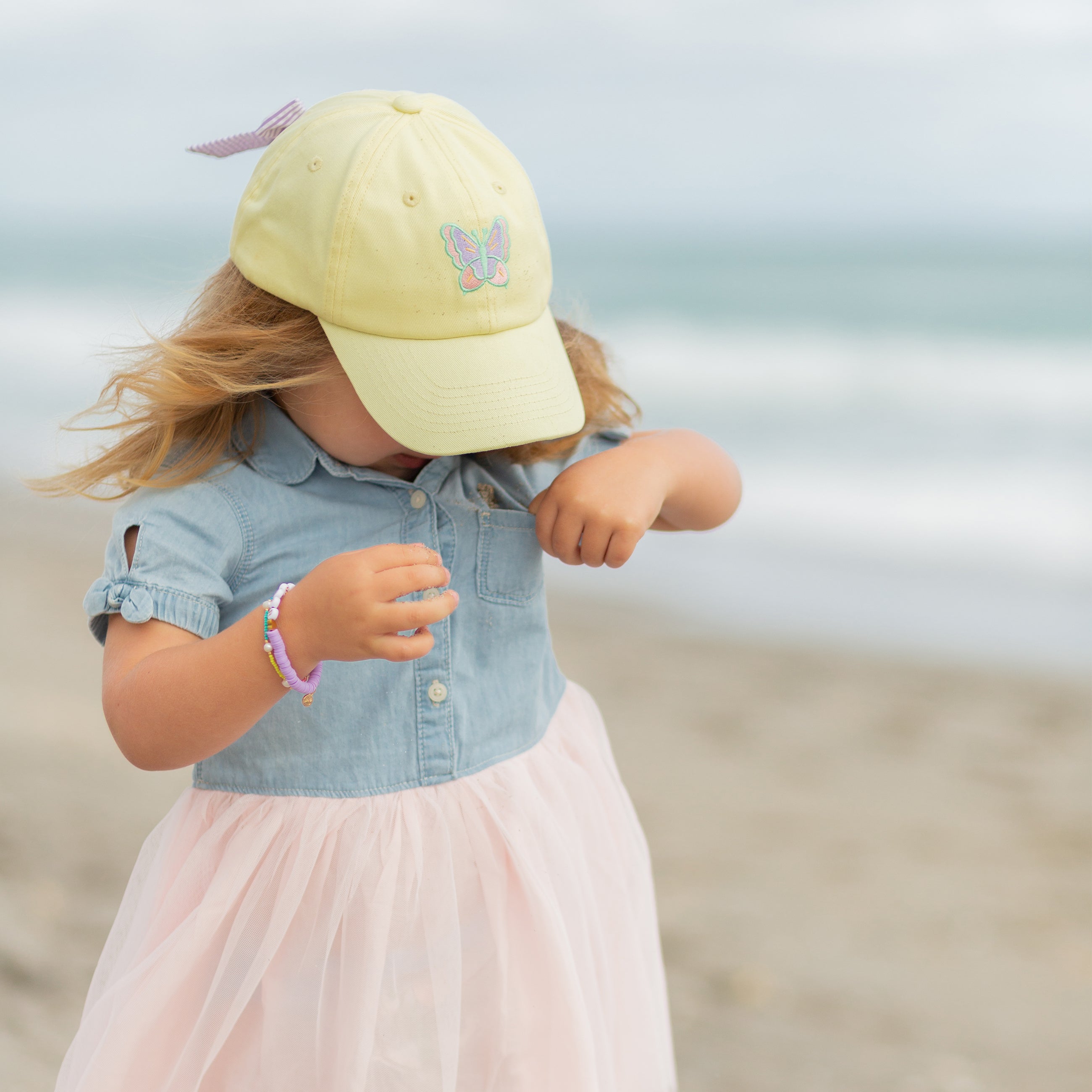 Butterfly Bow Baseball Hat (girls)