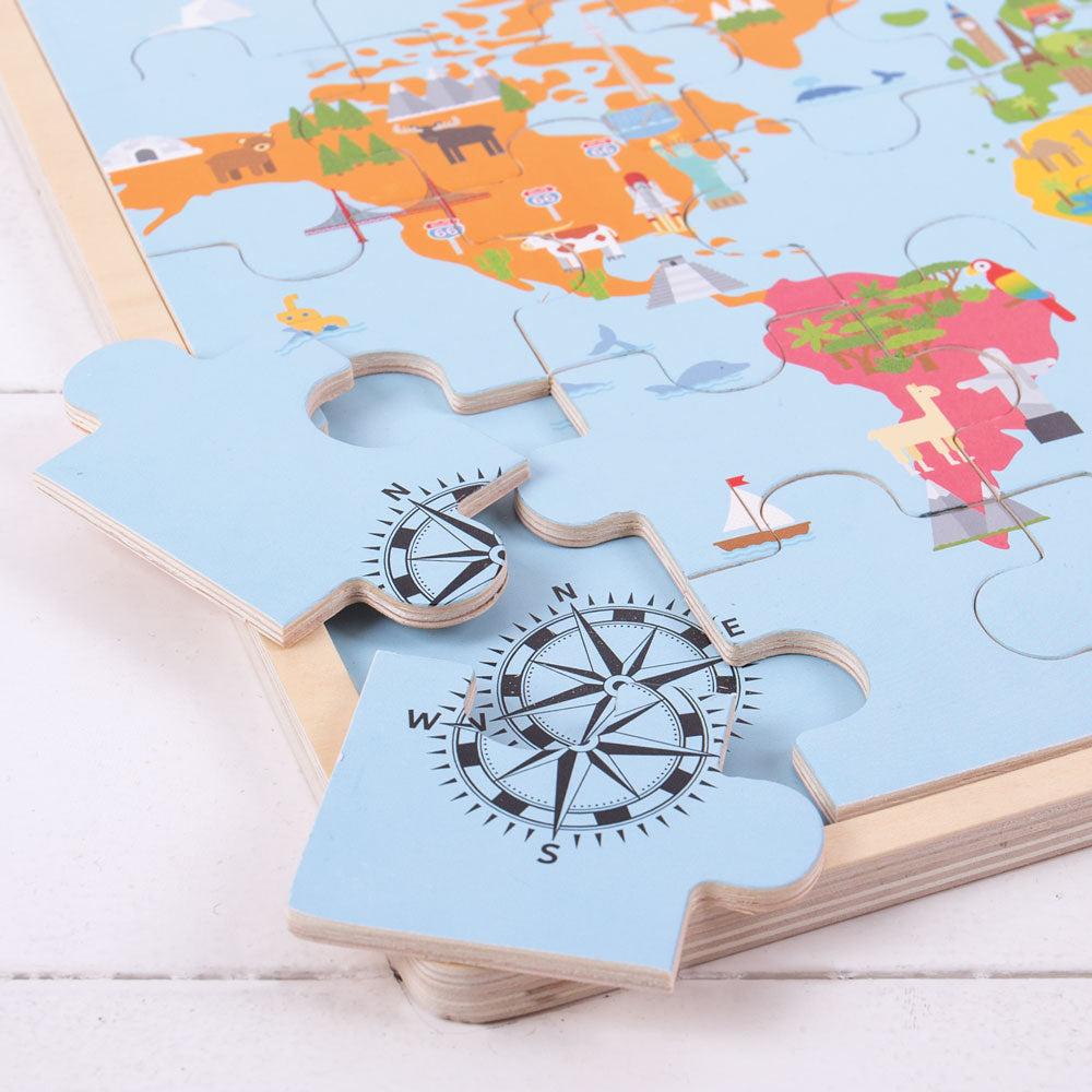 World Map Puzzle By Bigjigs Toys Us