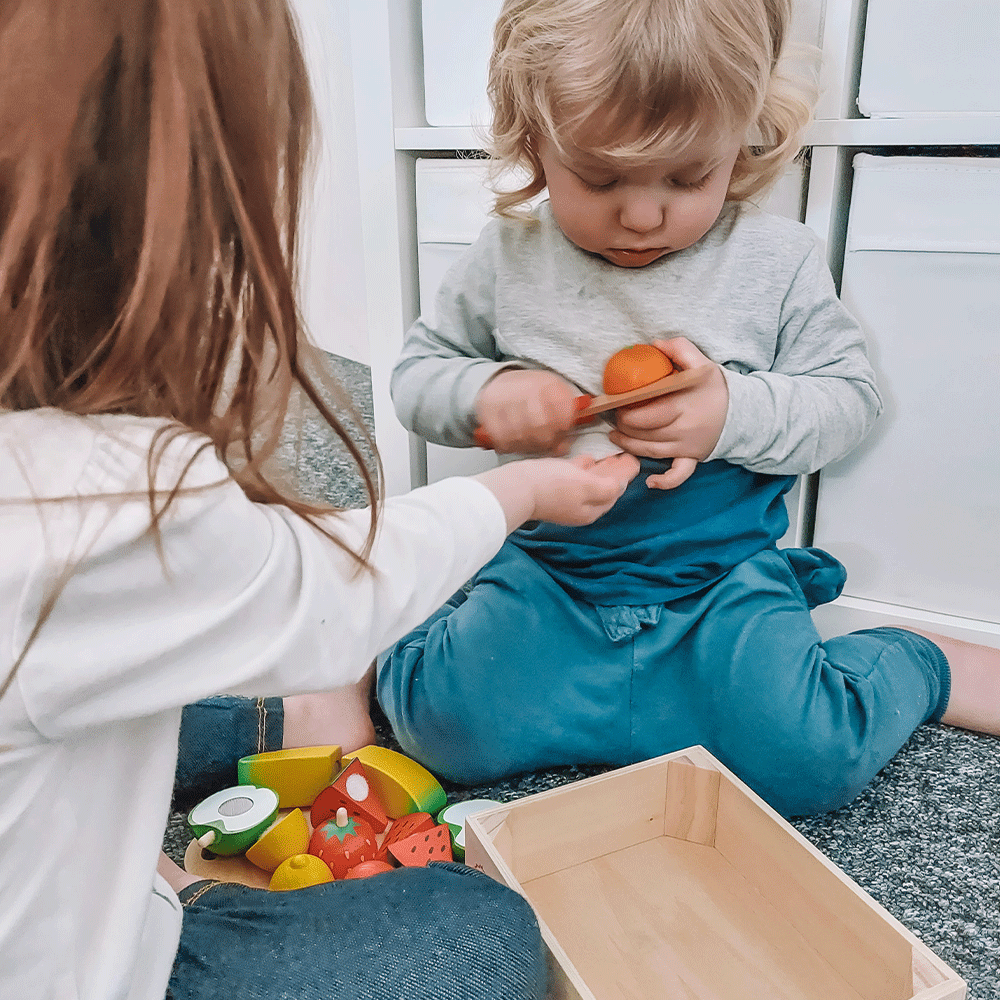 Cutting Fruit Crate By Bigjigs Toys Us