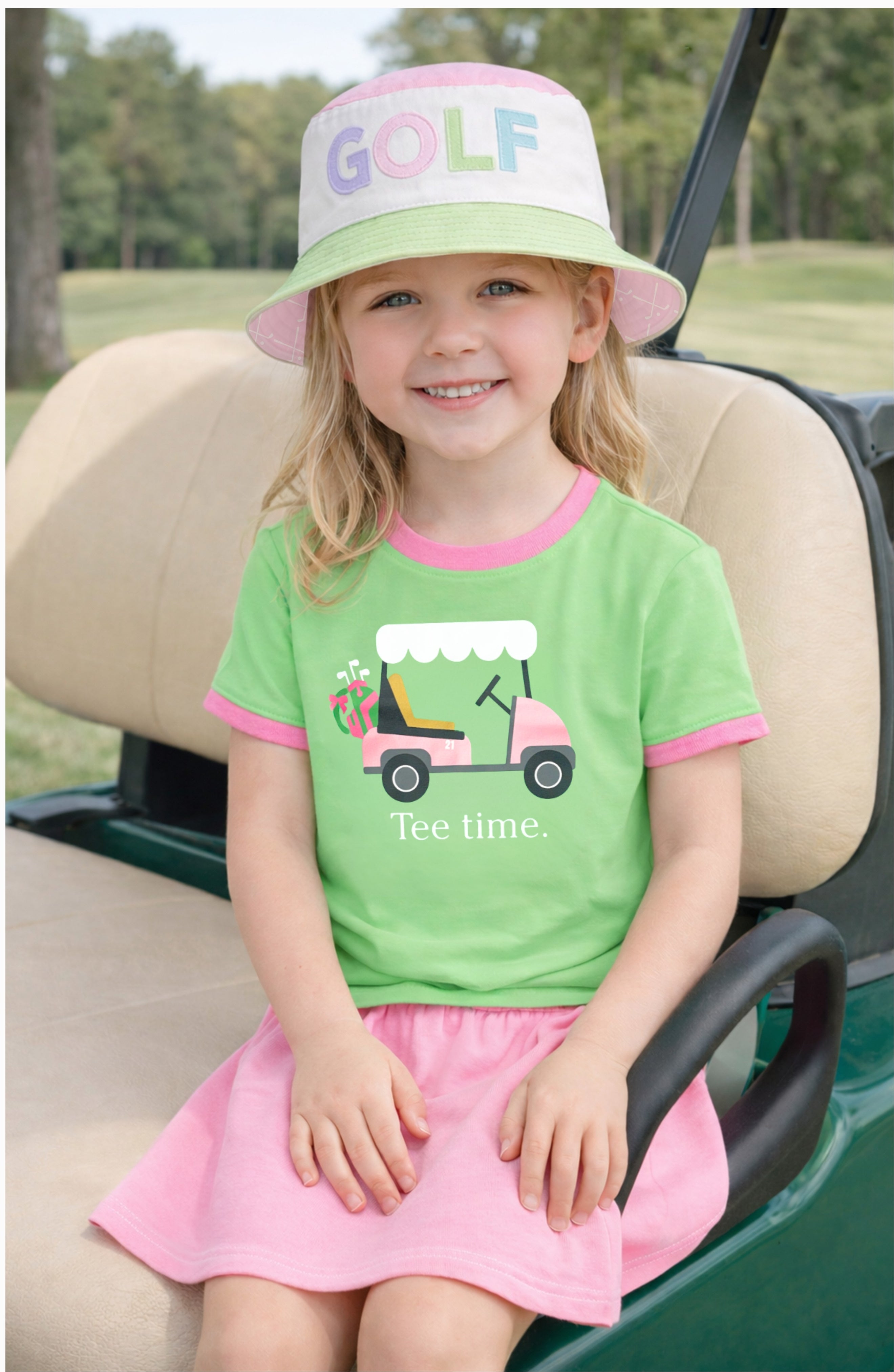Rainbow Golf Bucket Hat