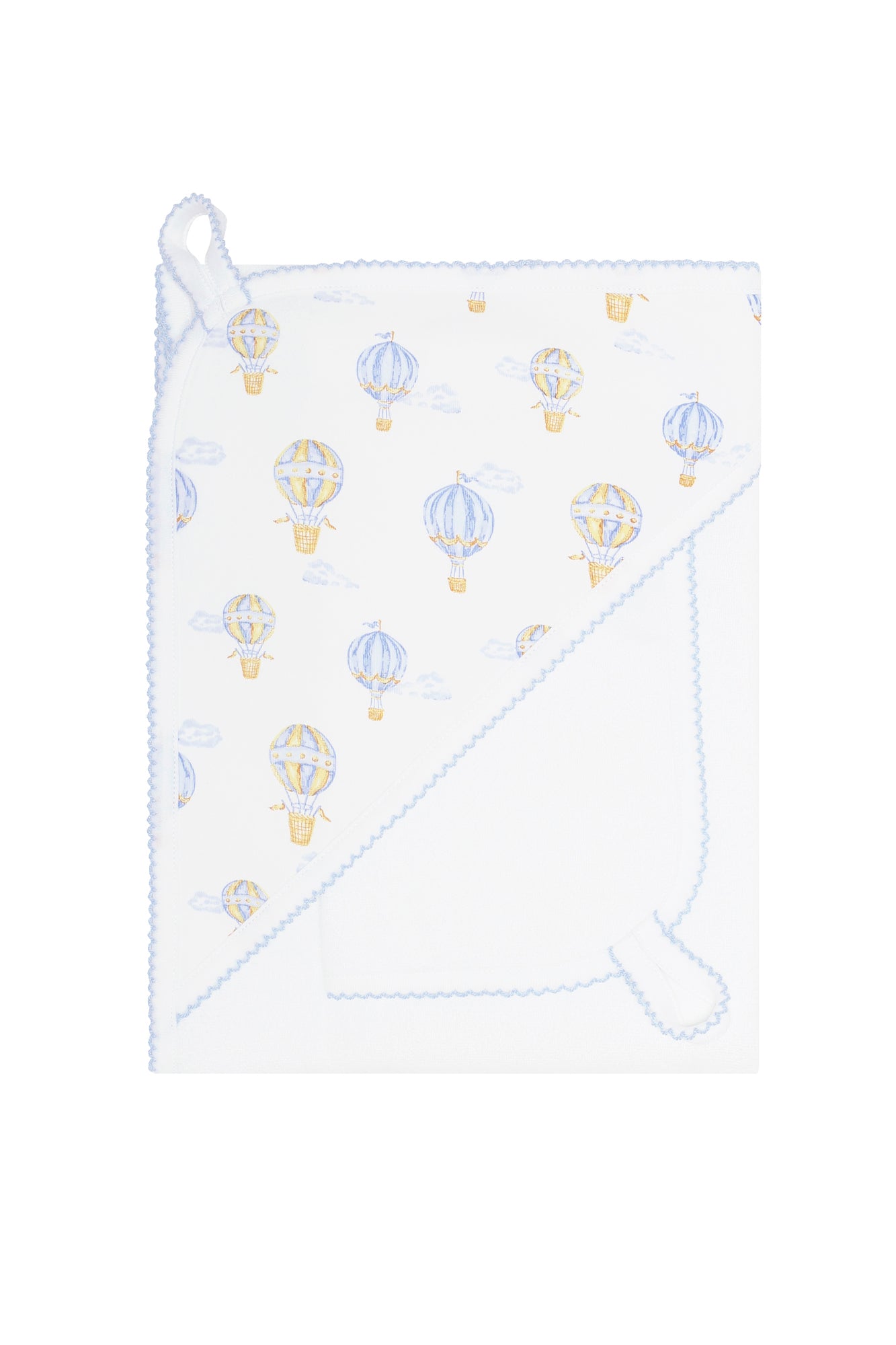 Blue Balloons Print Towel Set