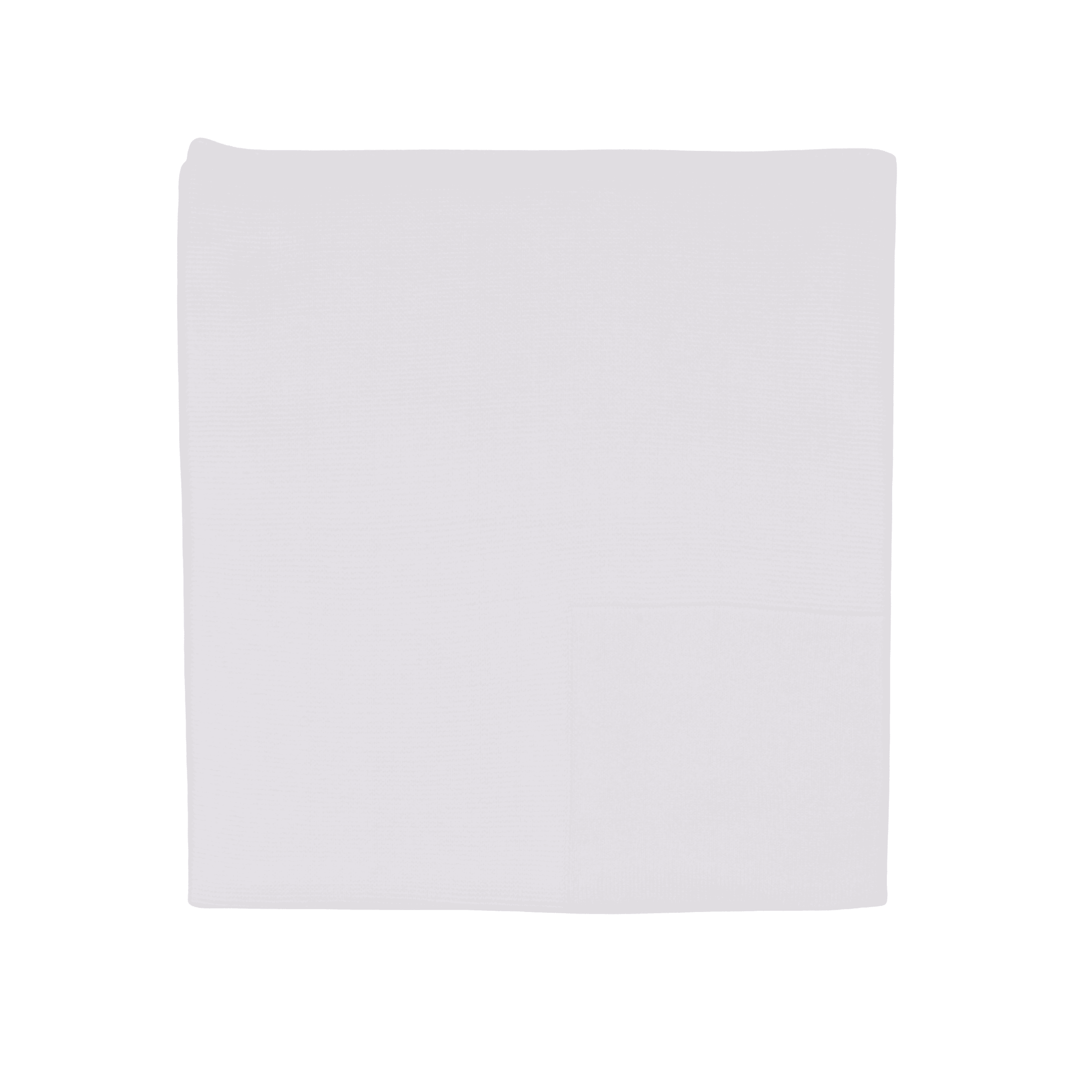 Baby White Organic Cotton Knit Blanket