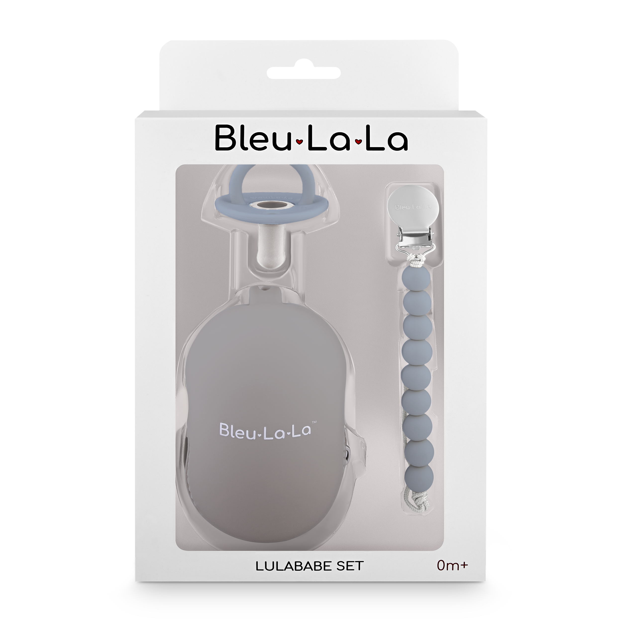 Gift Set - Lulababe Pacifier, Clip, And Case Gift Set By Bleu La La