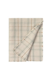 Handloom Kid Bed Throw Tartan Blue Sage