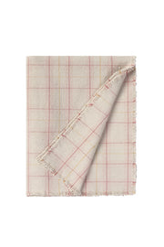 Handloom Kid Bed Throw Tartan Rose