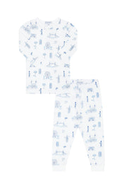 Blue London Toile Pajamas