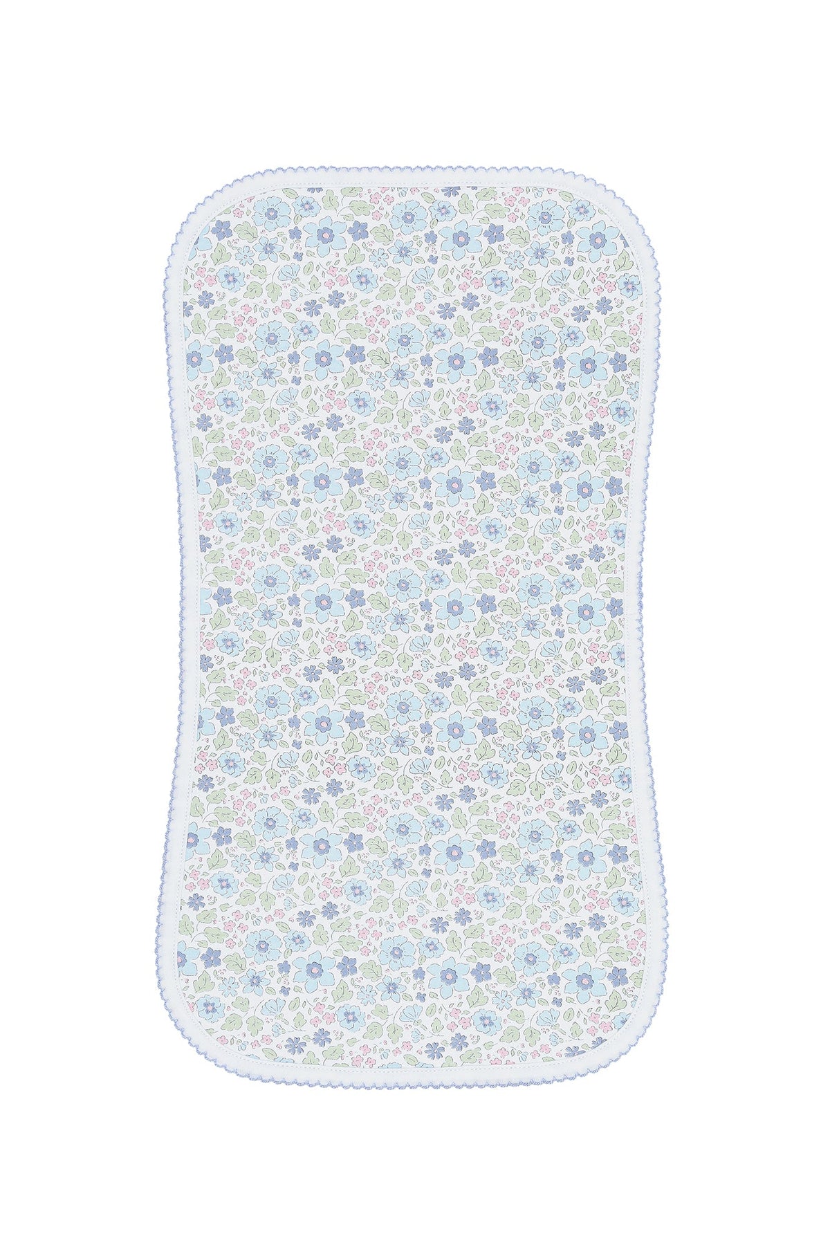 Blue Meadow Burp Cloth