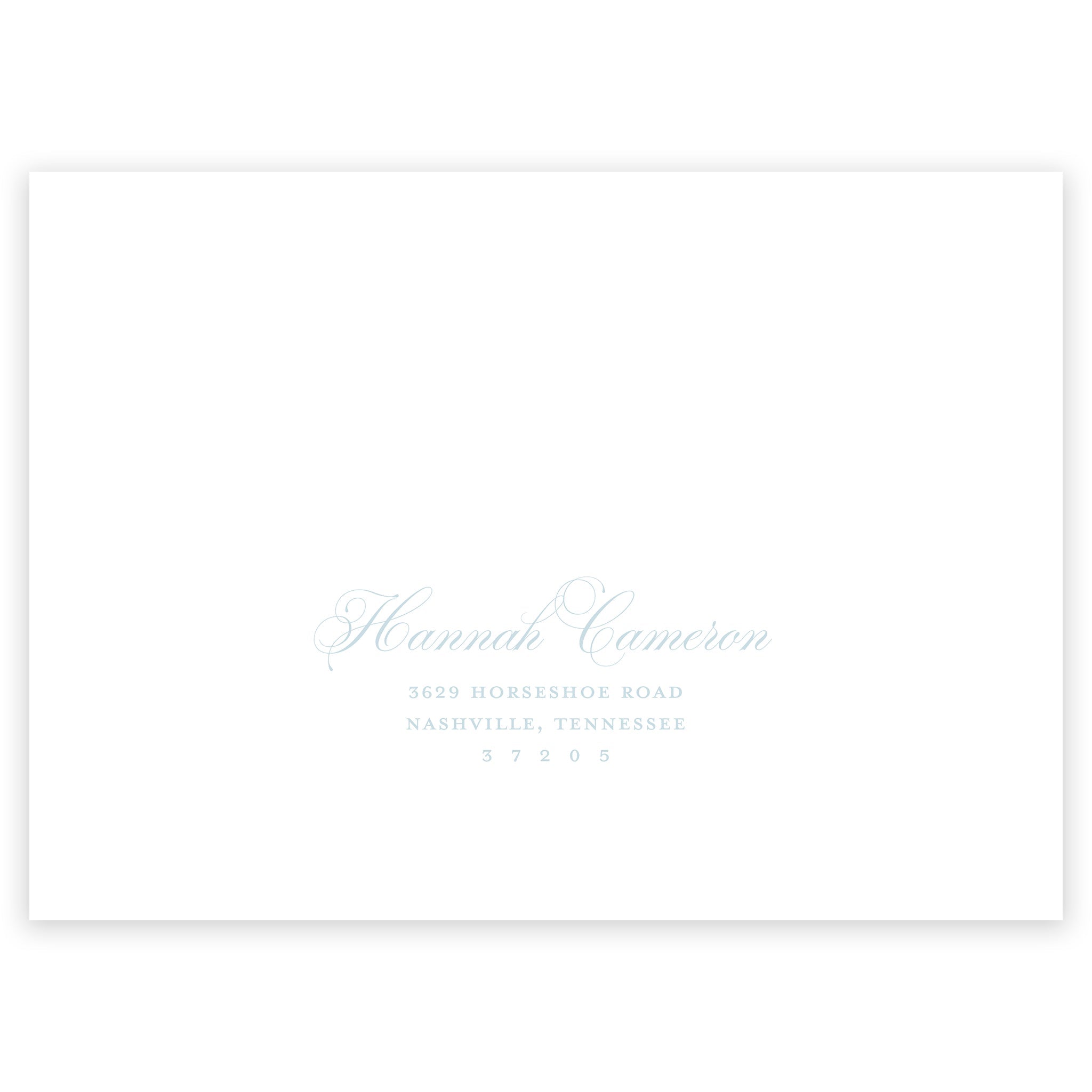 Blue Rocking Horse Birth Announcement