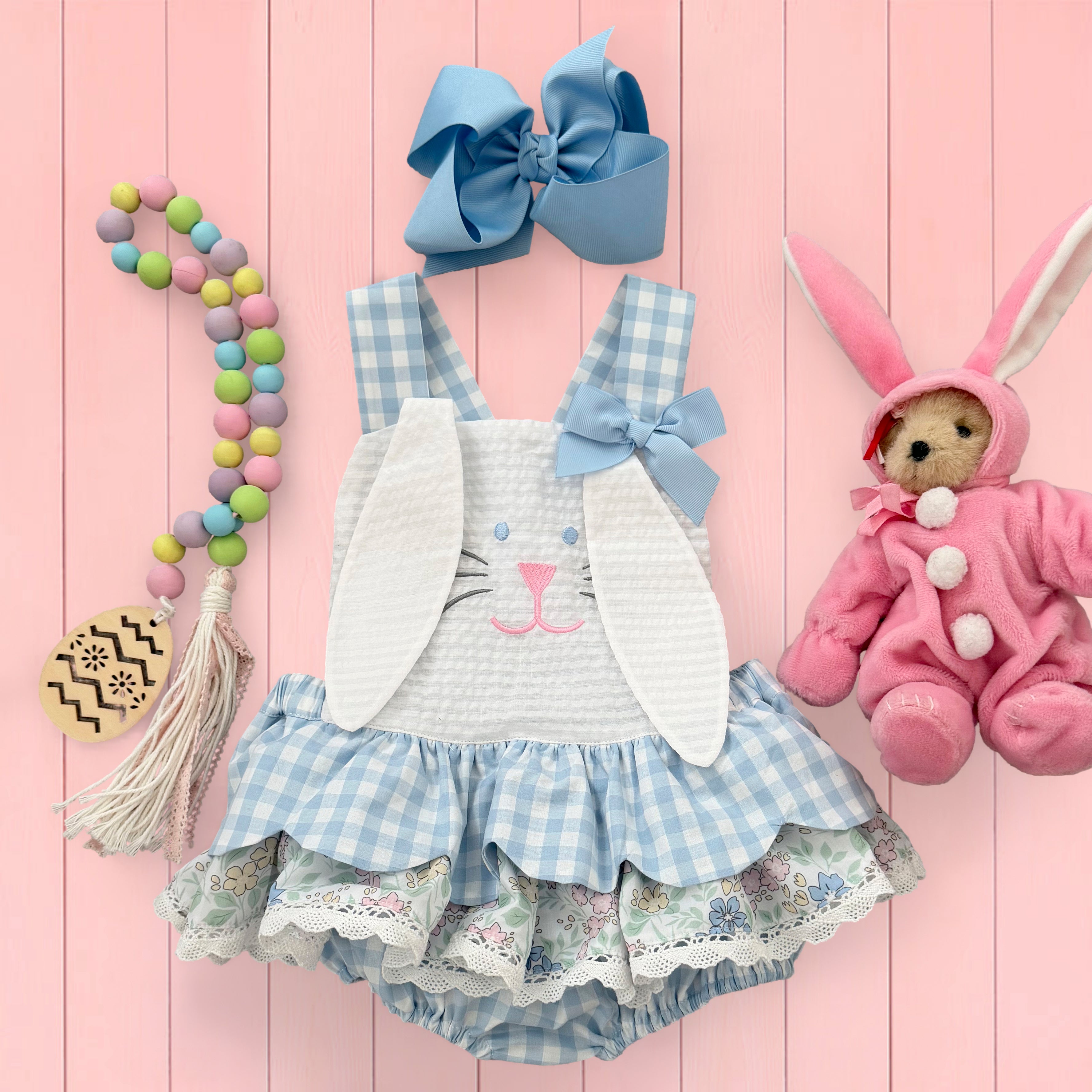 Blue Skirted Bunny Bubble