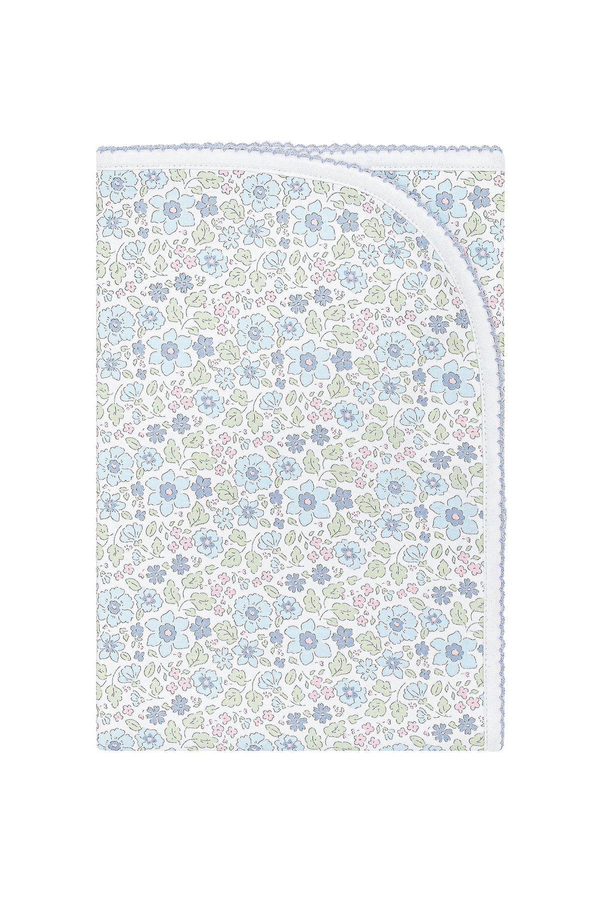 Blue Meadow Receiving Blanket