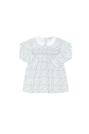 Blue Meadow Smocked Dress Ls
