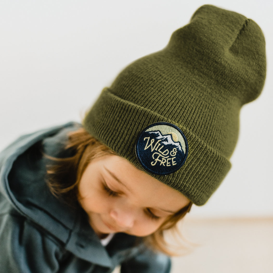 Wild & Free - Moss Kids Beanie