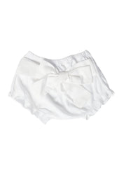 White Baby Bow Bloomer