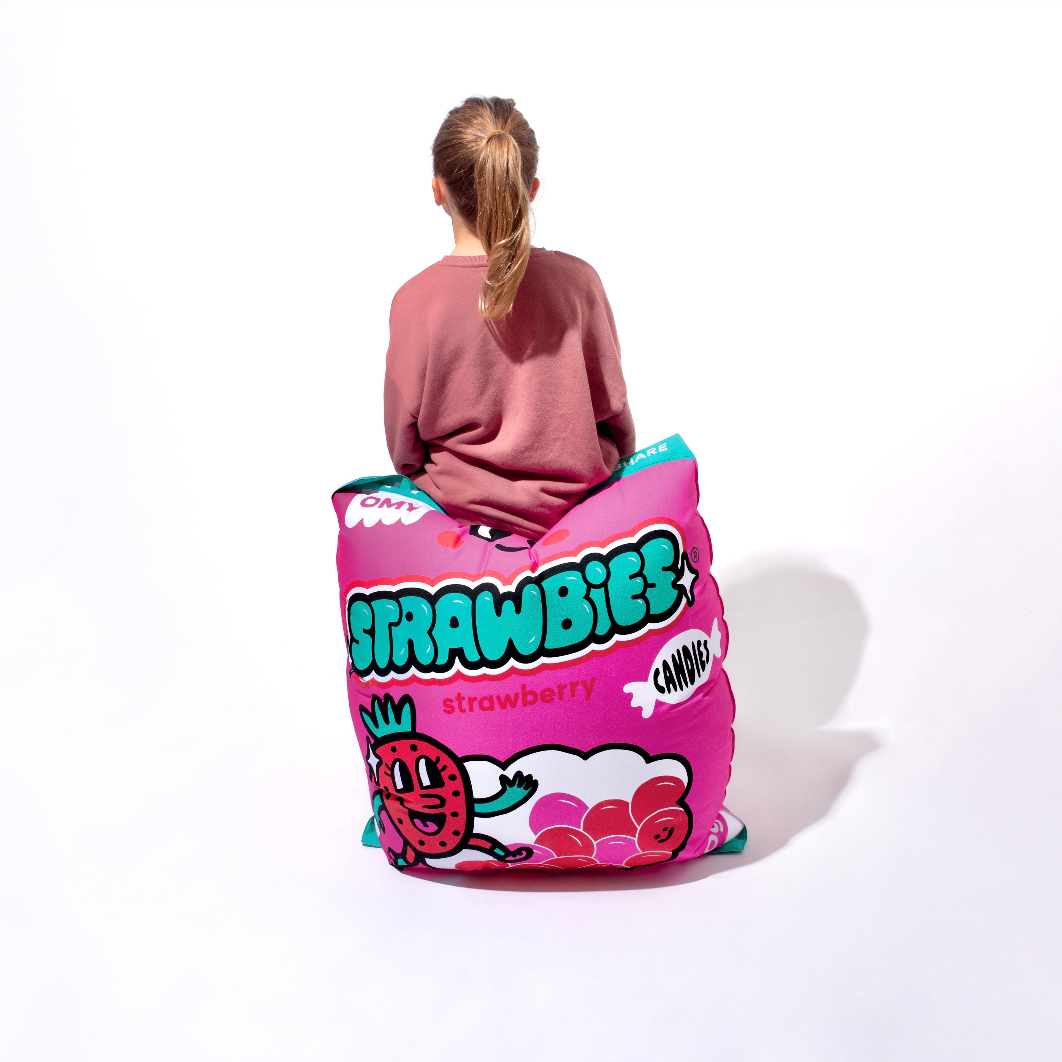 Strawbies - Giant Inflatable Pillow