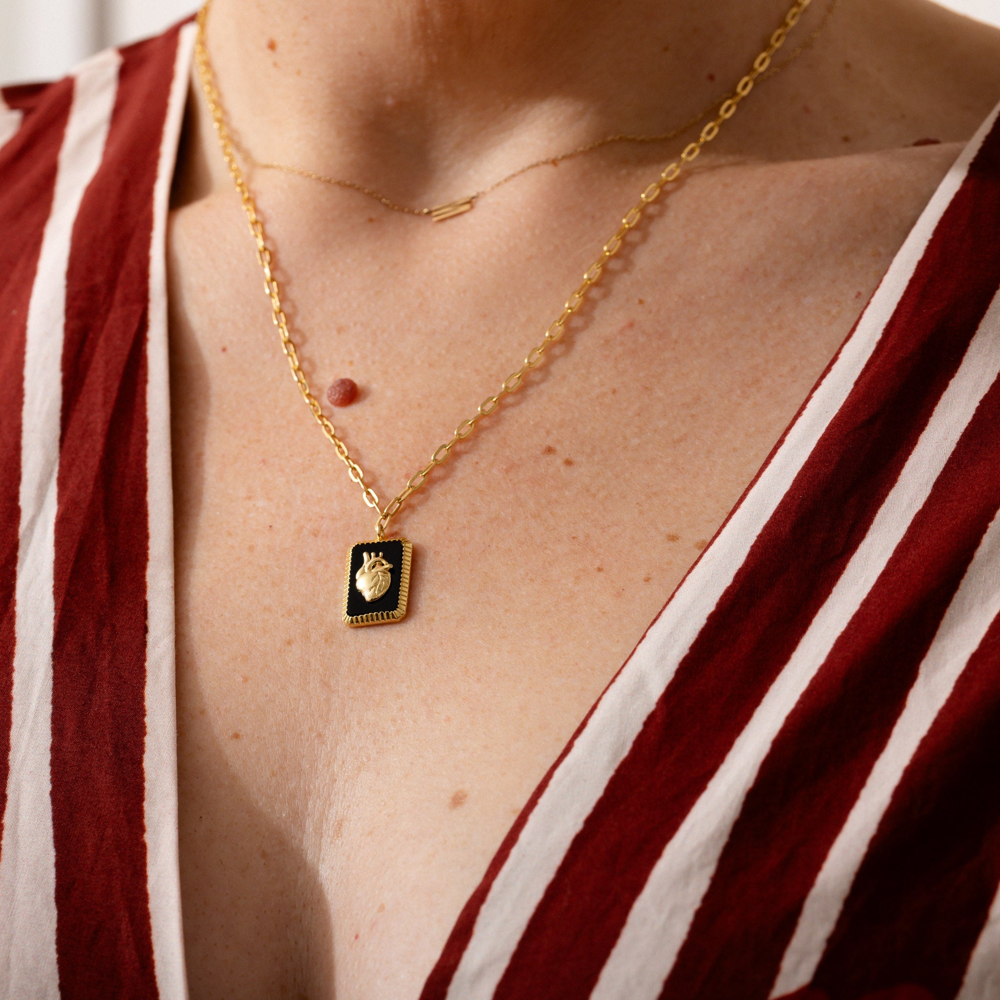 Anatomical Heart Pendant Necklace