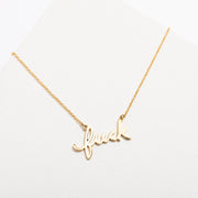 Fuck Script Necklace