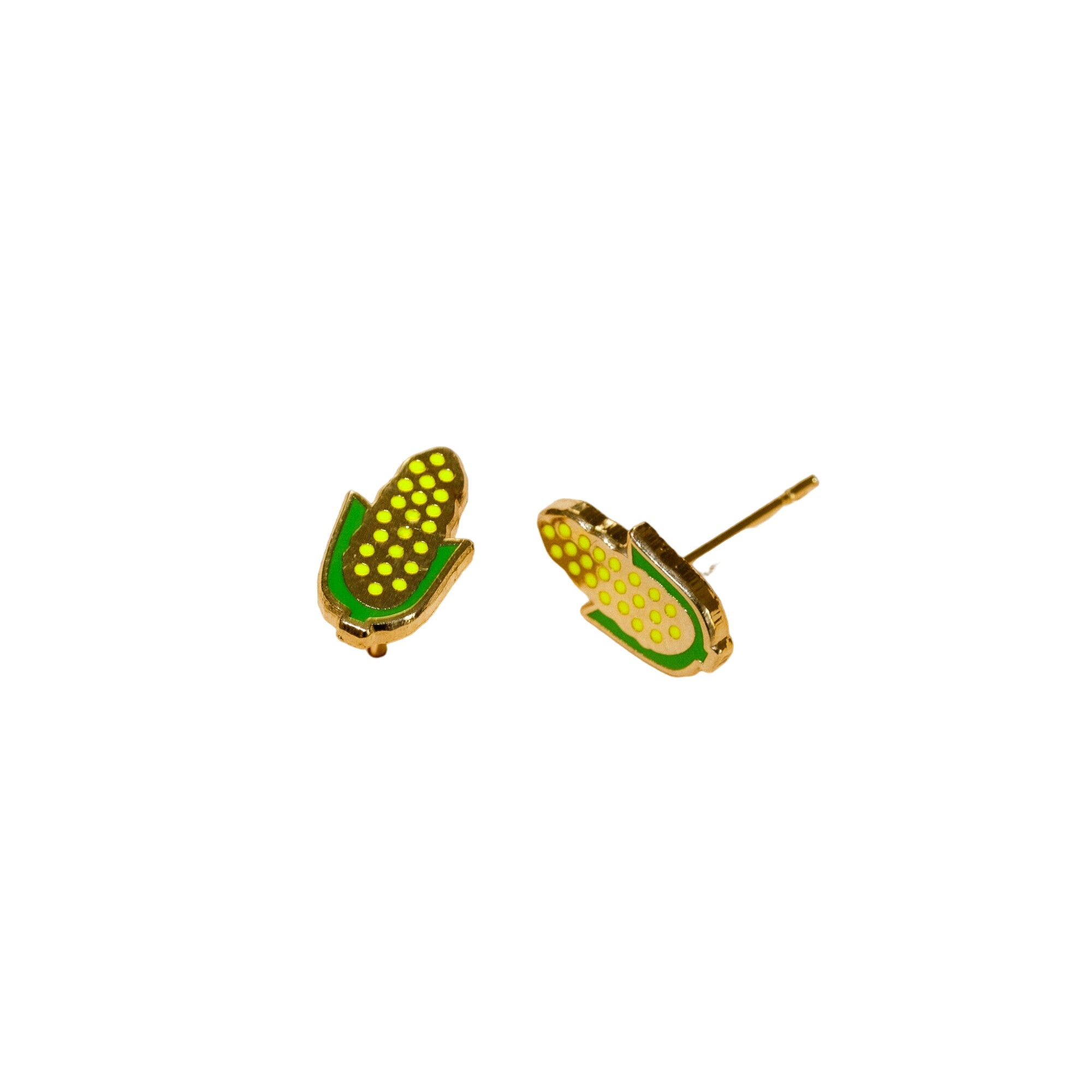 Corn On The Cob Stud Earrings