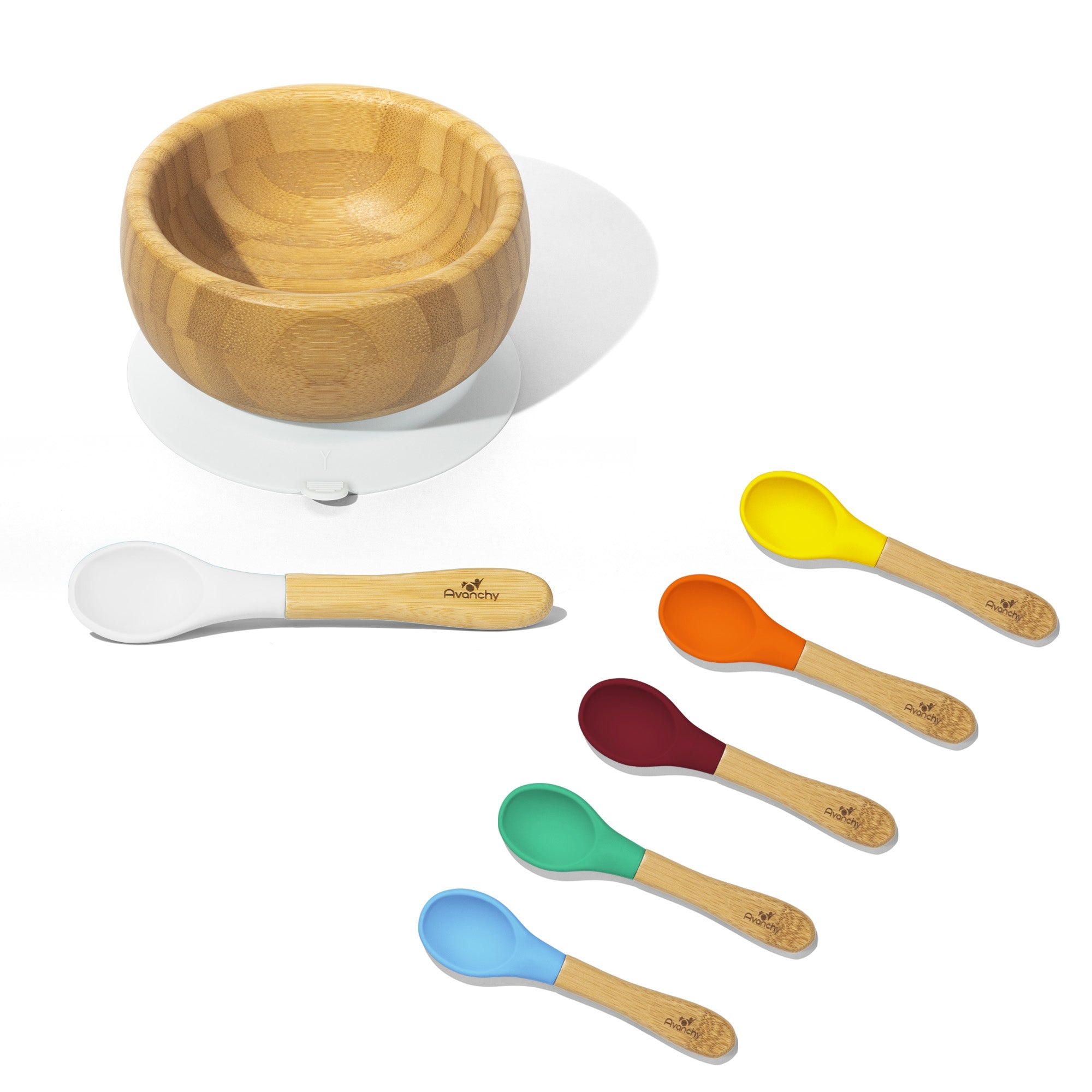 Avanchy Bamboo Suction Baby Bowl + Spoon