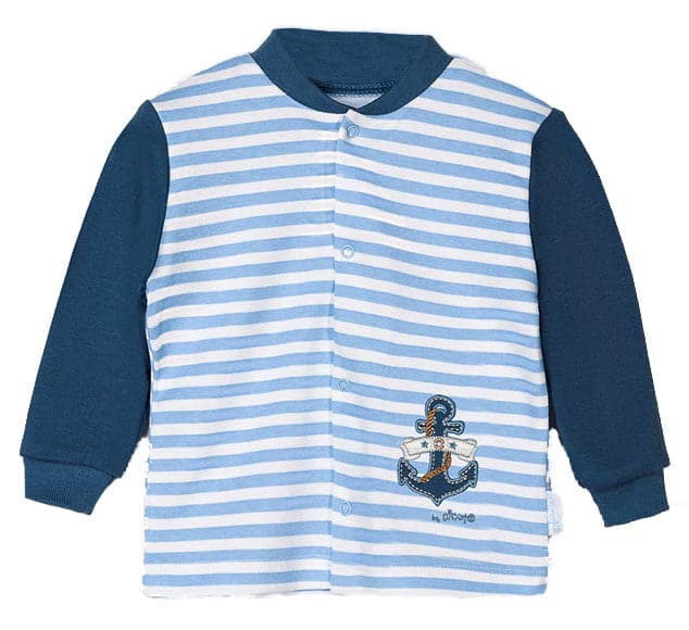 Boys Top Anchor Button Down