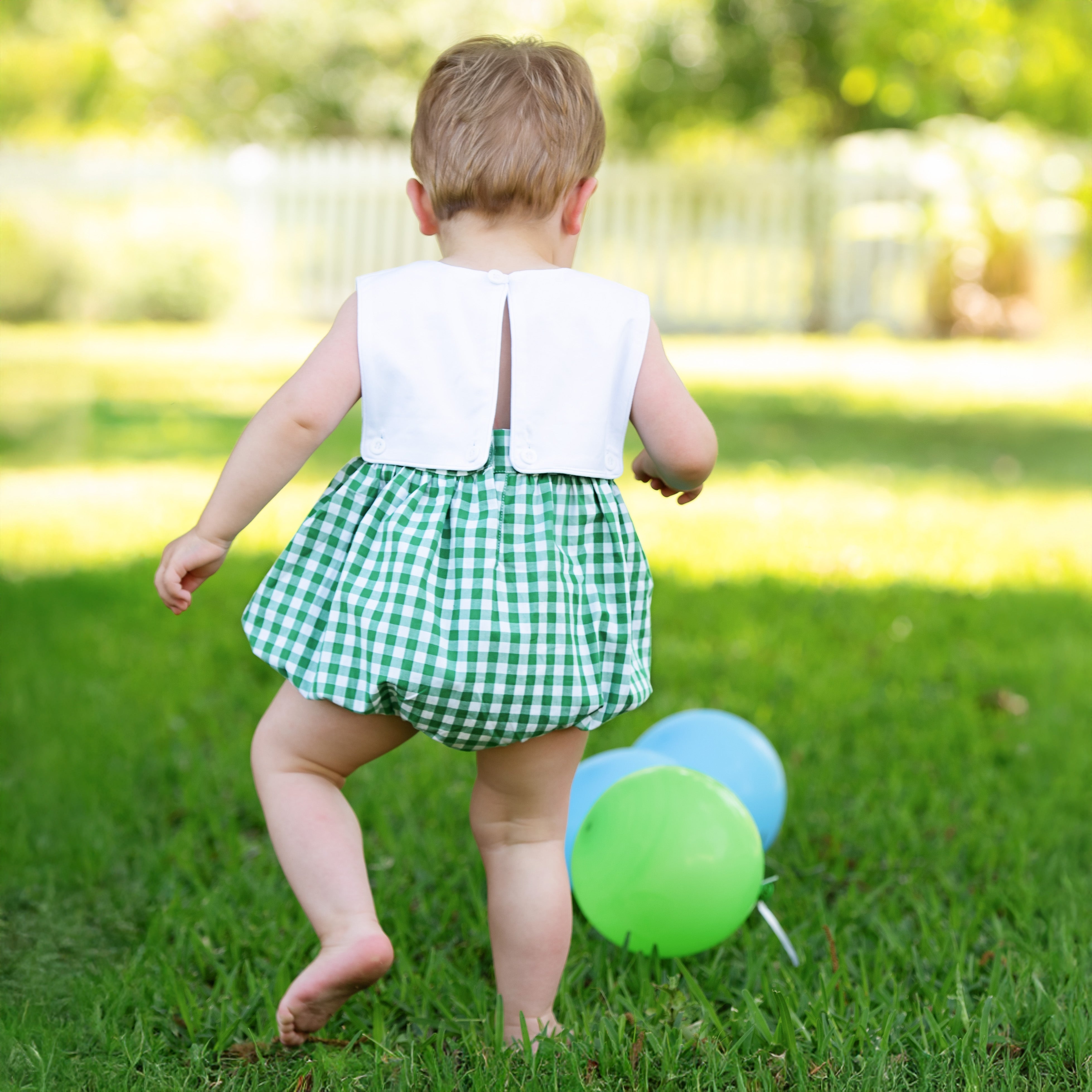 Hole-in-one First Birthday Boys Reversible Golf Bubble