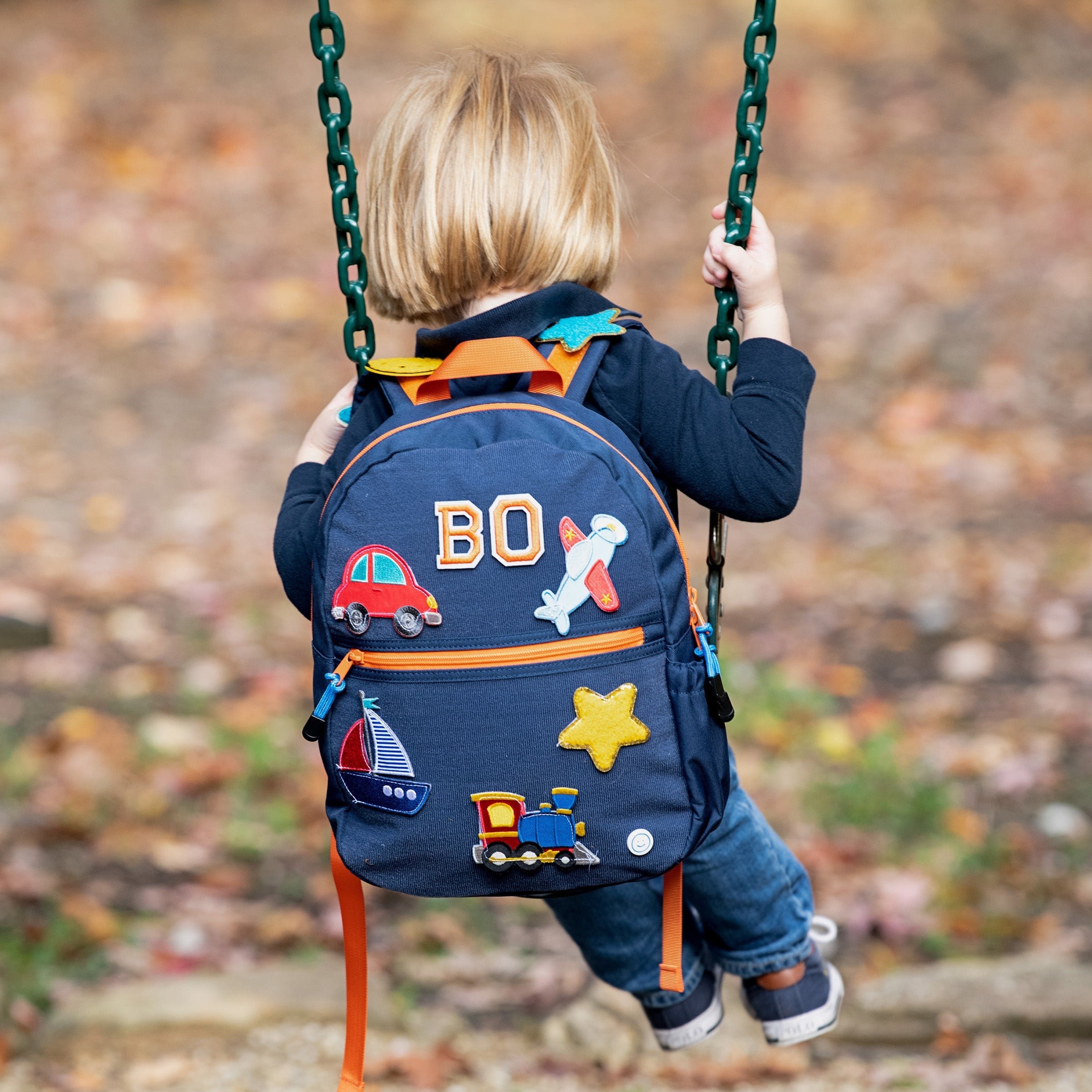 Small Becco Backpack - Kids Sport Navy/citrus