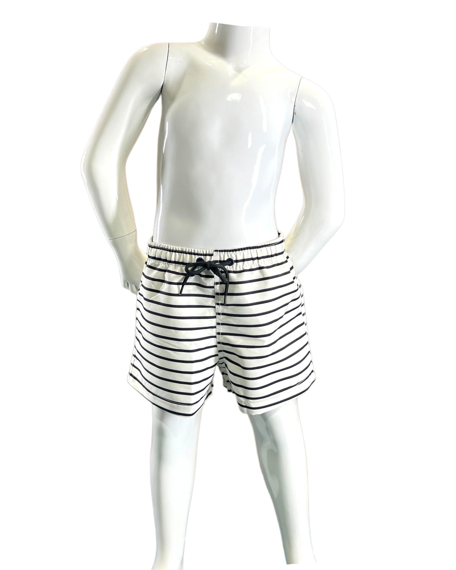 F1814-navy White Stripe