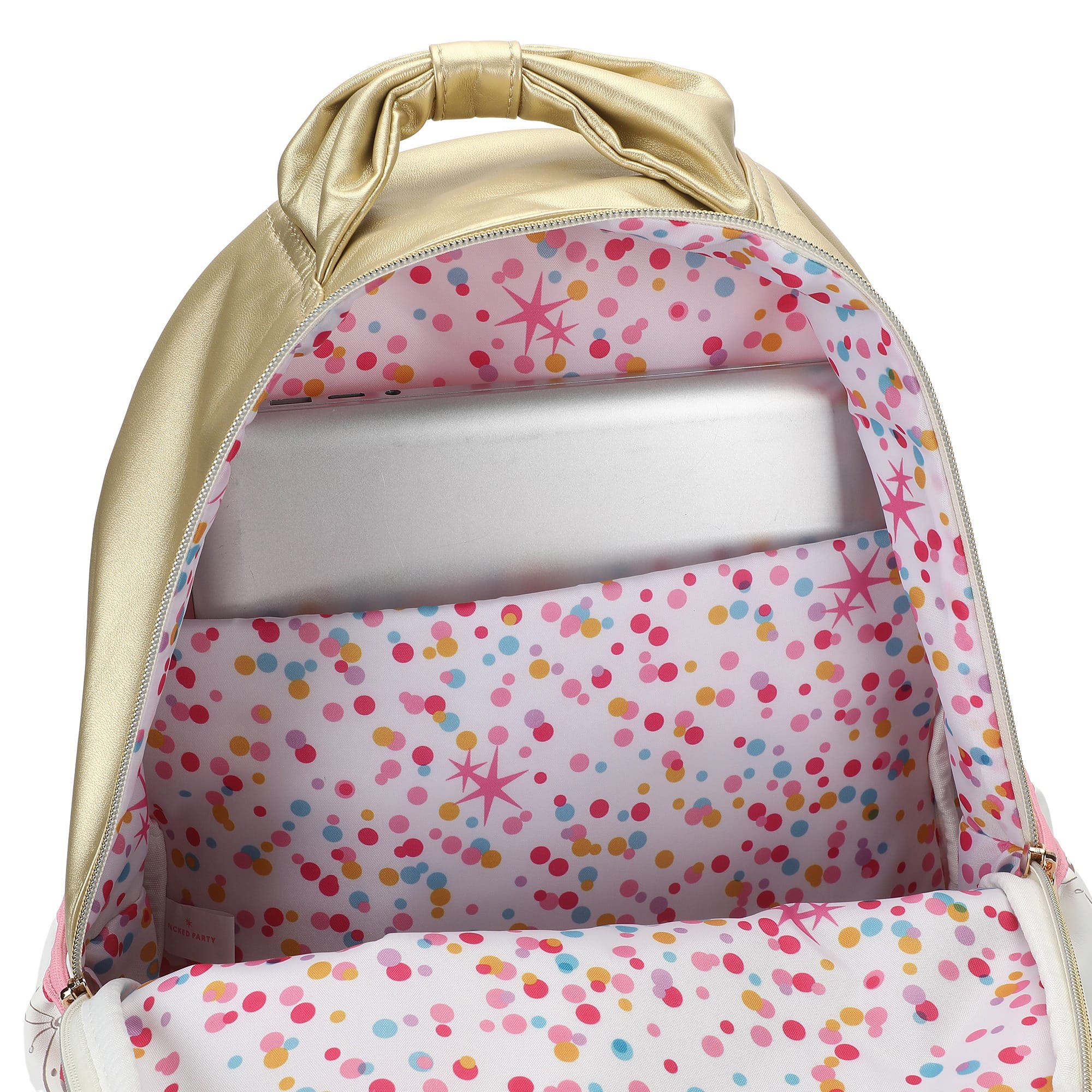Gold Butterfly Backpack With Tuckaway Wings