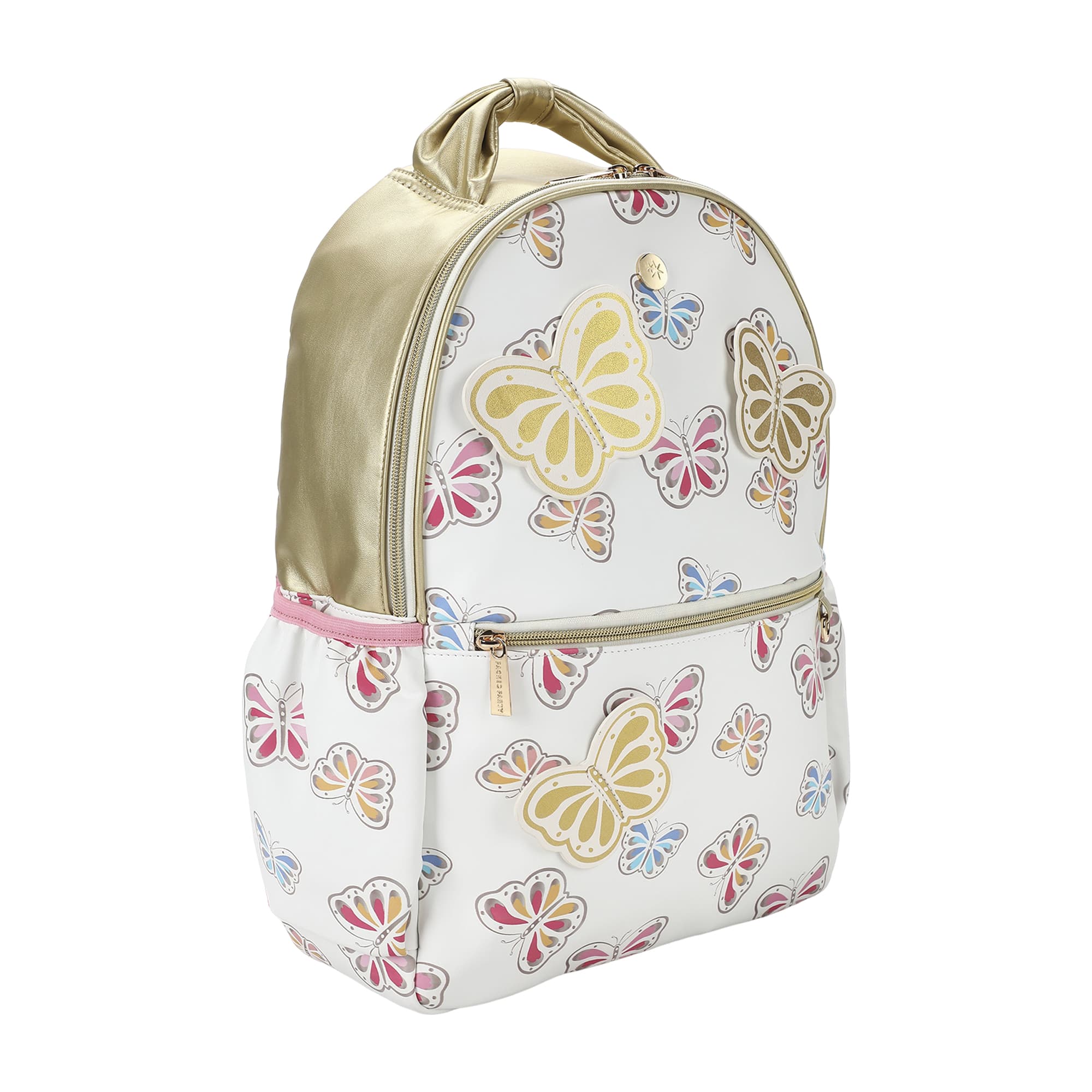 Gold Butterfly Backpack With Tuckaway Wings