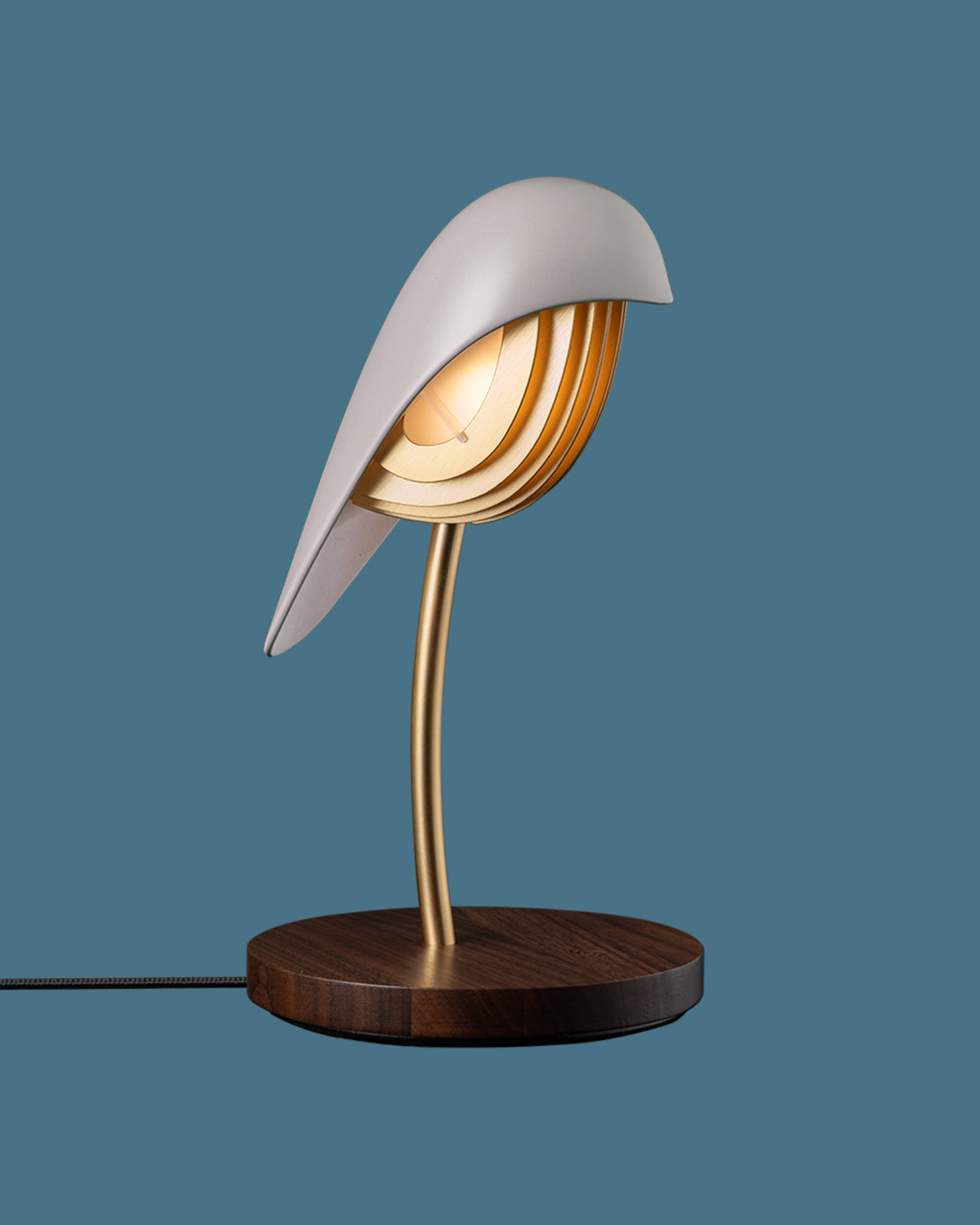 Desk Lamp Bird Almond Beige