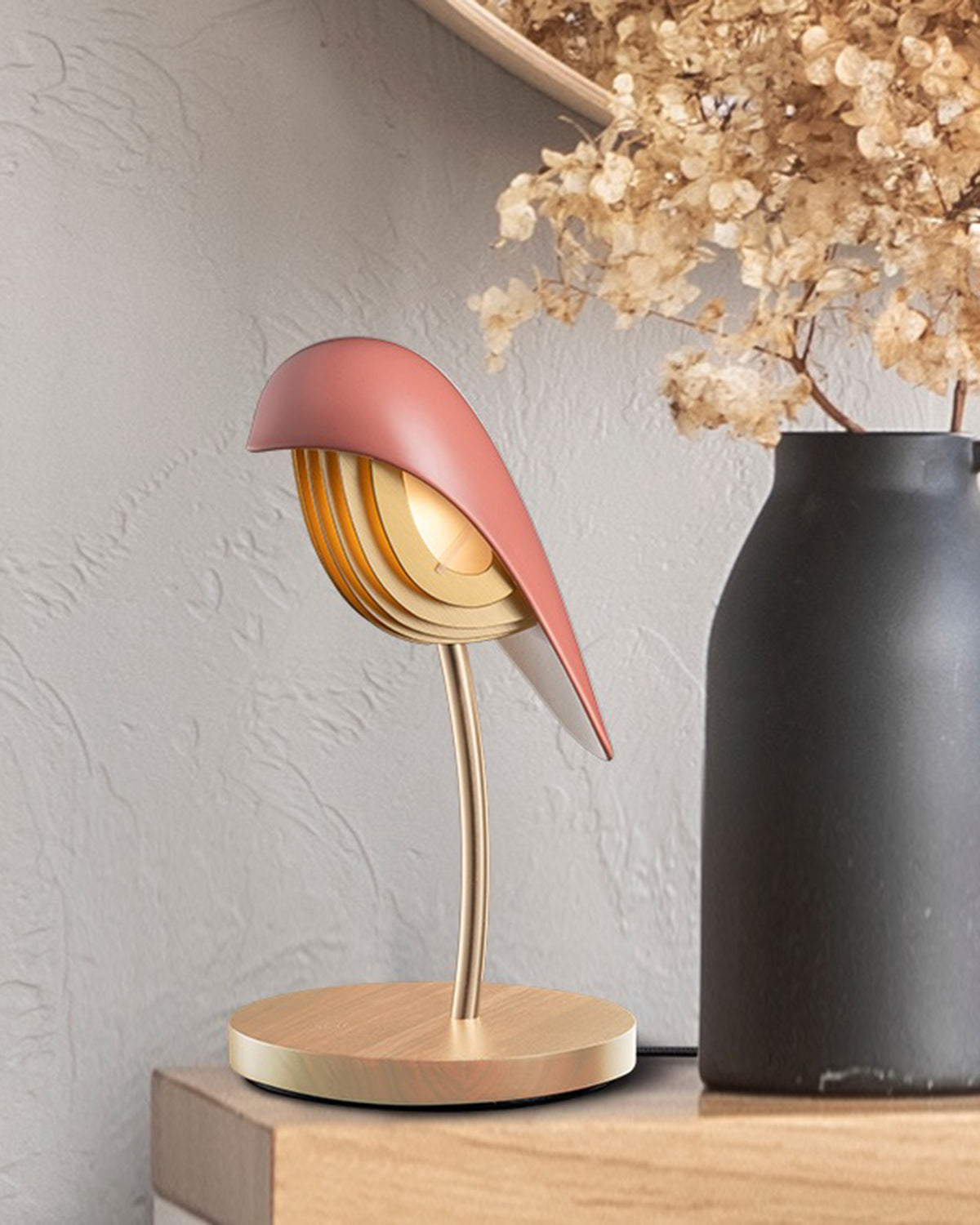 Desk Lamp Bird Burnt Brick