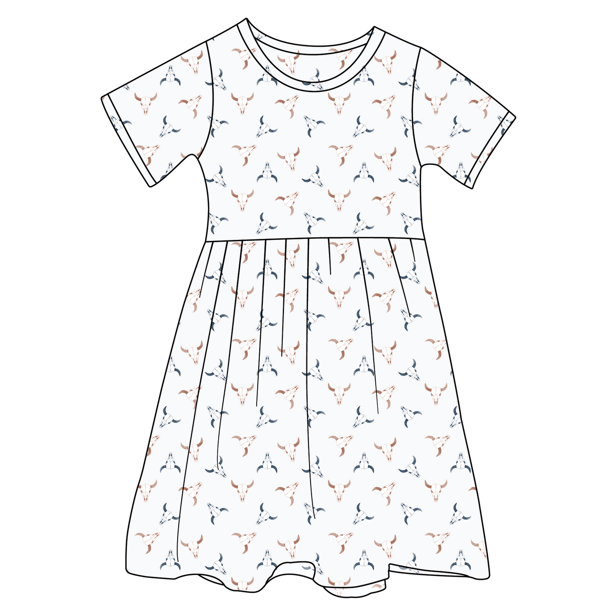 Braxton Bulls Bamboo Ruffle Spin Dress (pre-order)