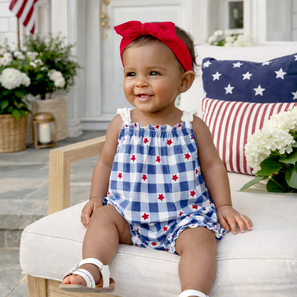 Americana Baby Bamboo Swing Top & Bloomers Set - 4th Of July
