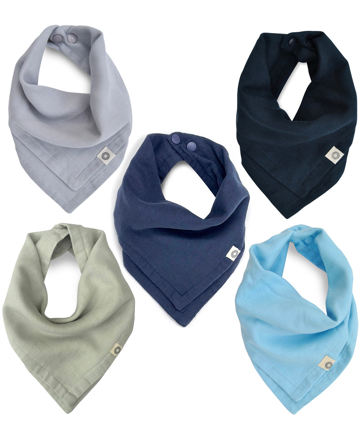 Organic Scarf Bib 5-pack