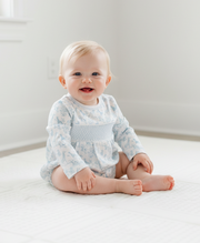 Bsf-430 Blue Baby Safari Hand Smock  Bubble