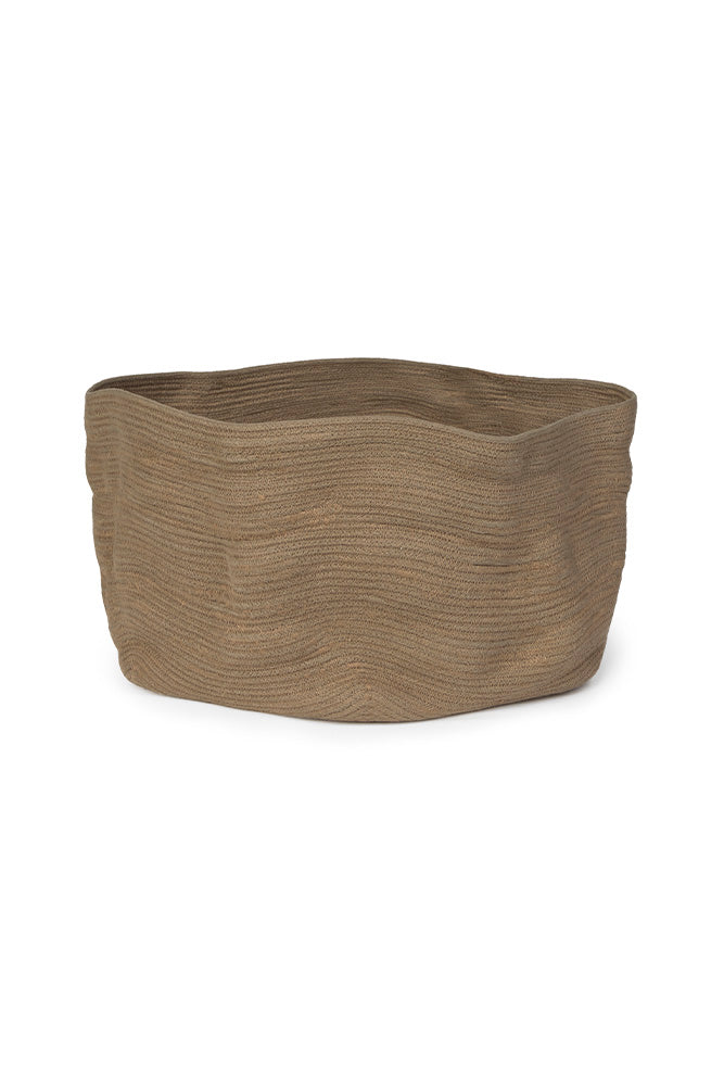 Stonewashed Basket Wide Soil Brown