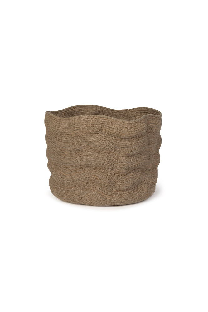 Stonewashed Basket Tall Soil Brown