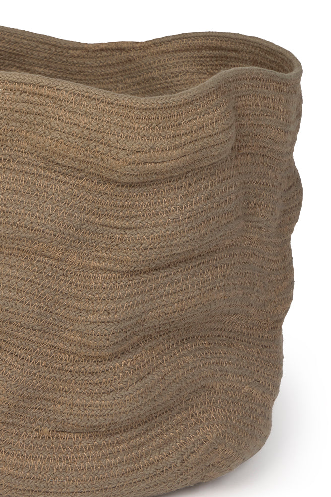 Stonewashed Basket Tall Soil Brown