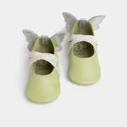 Mint Flutterby Ballet Slipper Baby Shoe