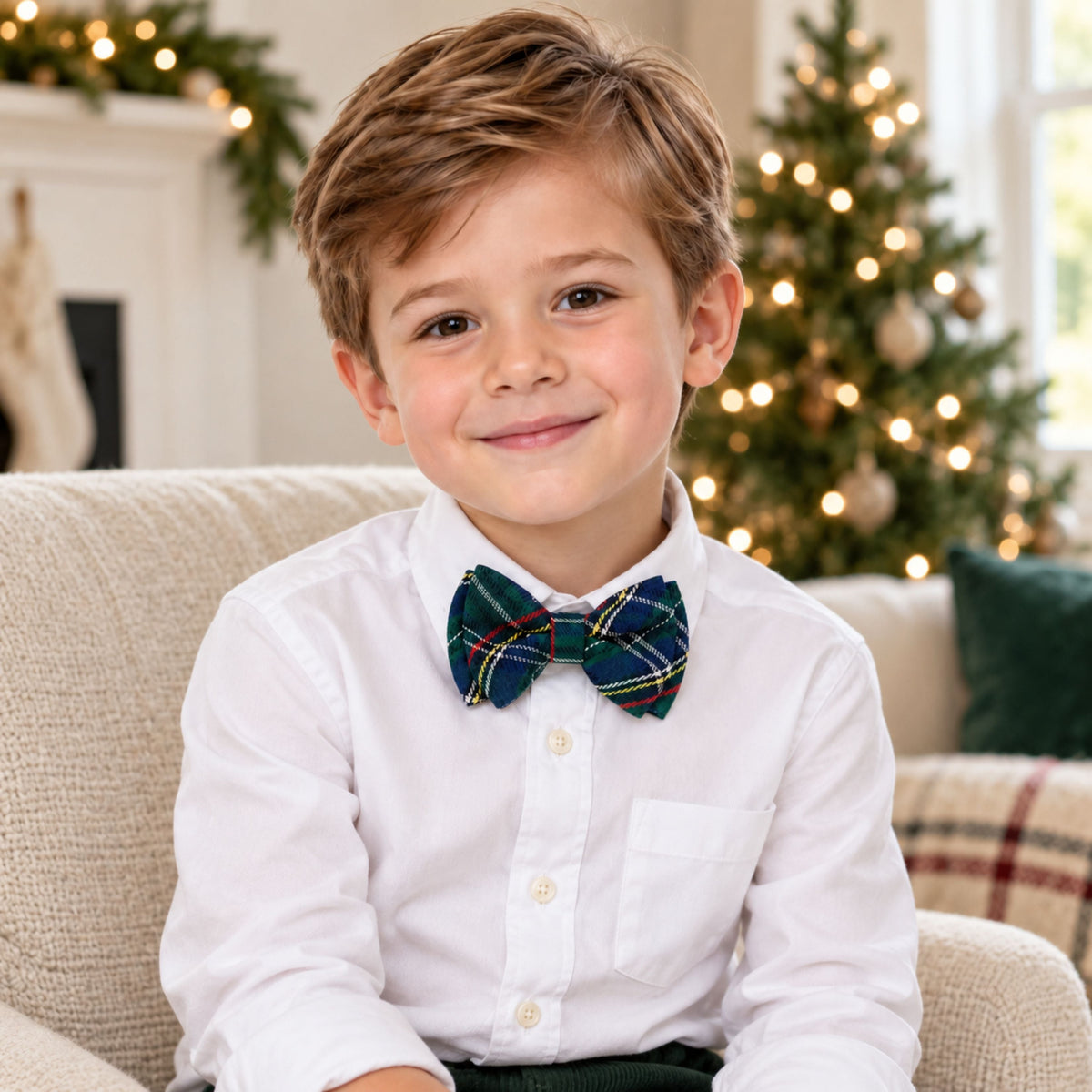 Plaid Bow Tie In Tilly Tartan