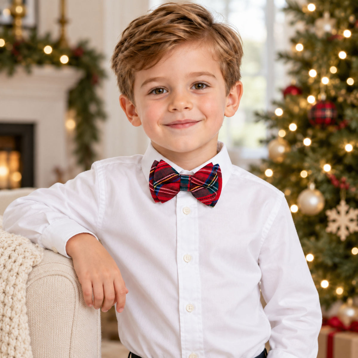 Plaid Bow Tie In Scottie Stewart